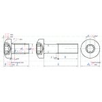 DIN 7985 TX Z ŁBEM WALCOWYM TORX TYTANOWA GRADE 2
